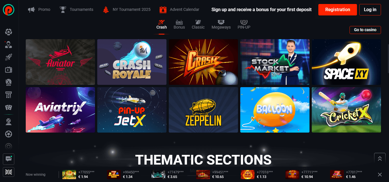 banner Pin-Up : Online Casino and Bookmaker